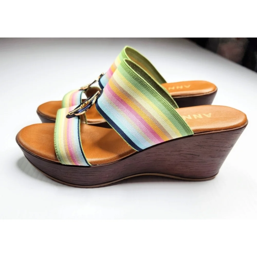 Anne Klein Akhadya Platform Wedge sandals size 6 - Picture 2 of 10